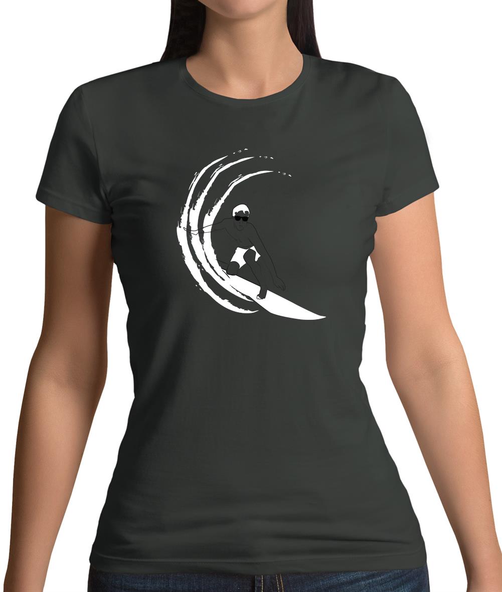 Surfer Swoosh Womens T-Shirt Surfer Swoosh Womens T-Shirt