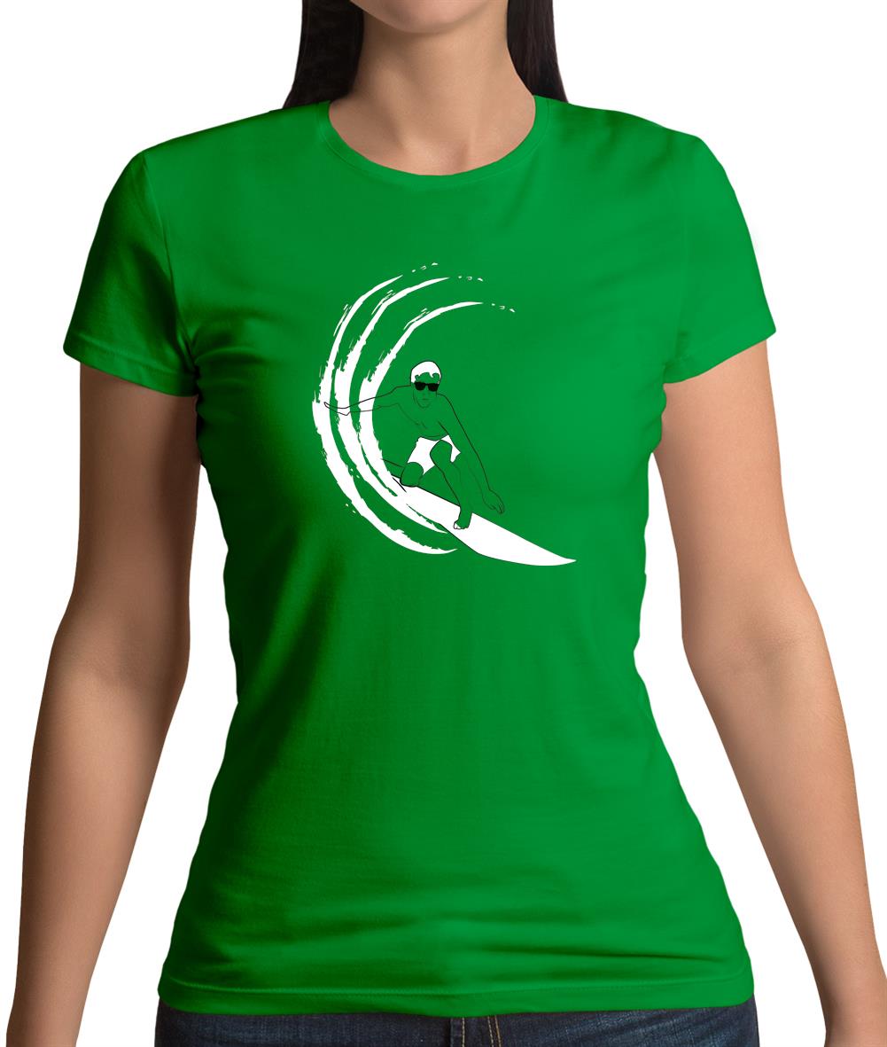 Surfer Swoosh Womens T-Shirt Surfer Swoosh Womens T-Shirt