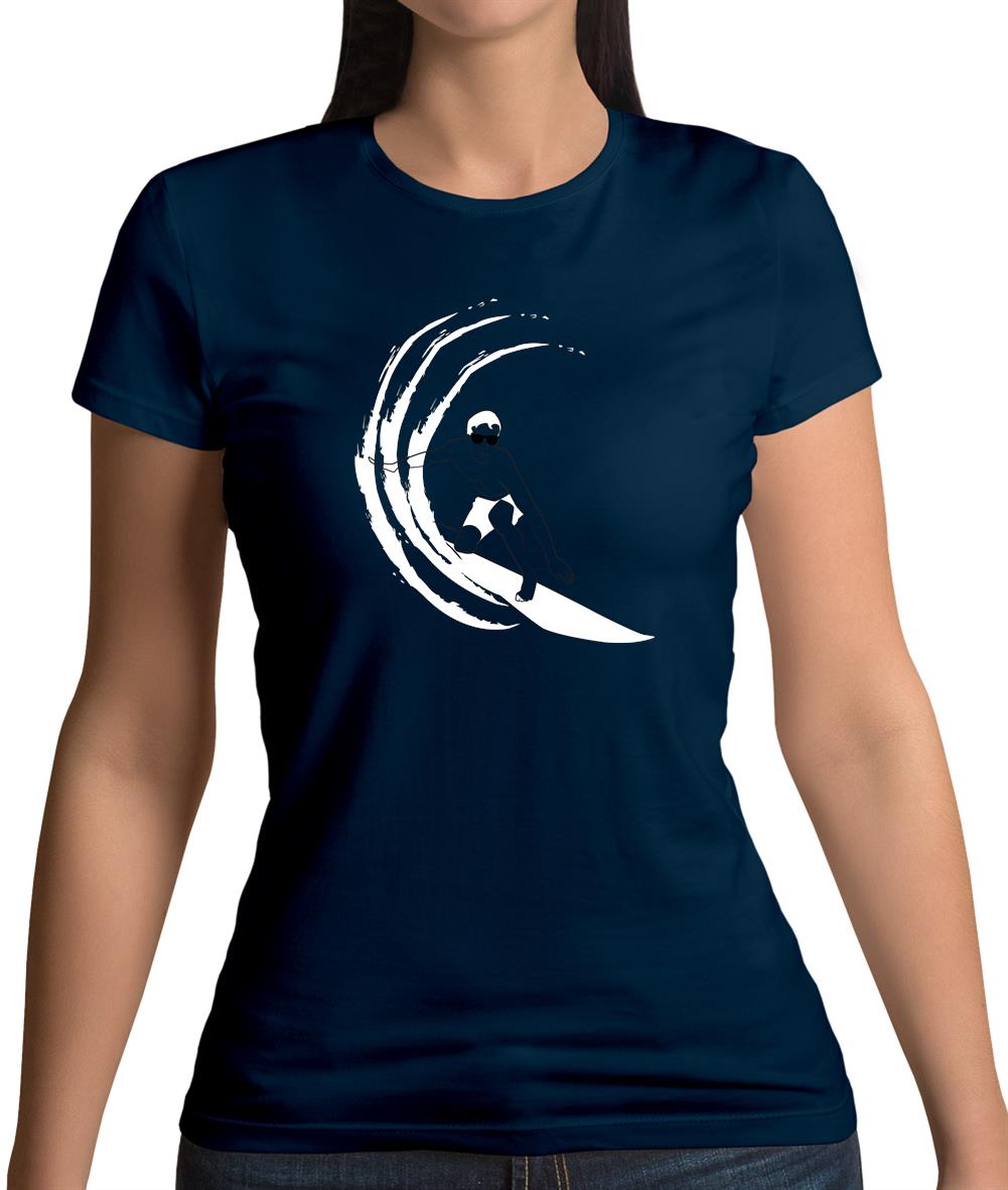 Surfer Swoosh Womens T-Shirt Surfer Swoosh Womens T-Shirt