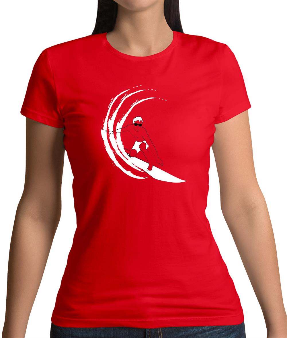 Surfer Swoosh Womens T-Shirt Surfer Swoosh Womens T-Shirt