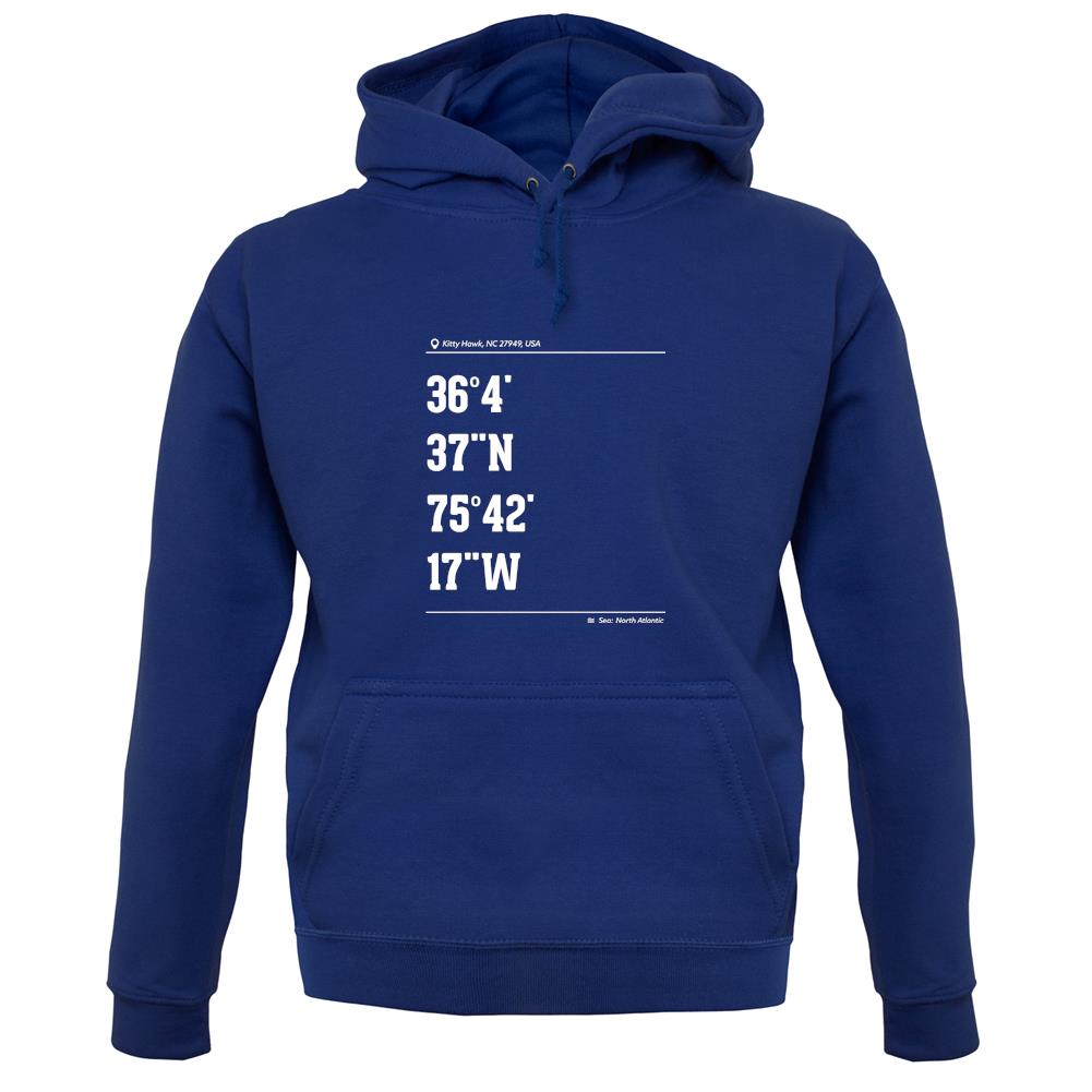 Surfing Coordinates Kittyhawk unisex hoodie Surfing Coordinates Kittyhawk unisex hoodie