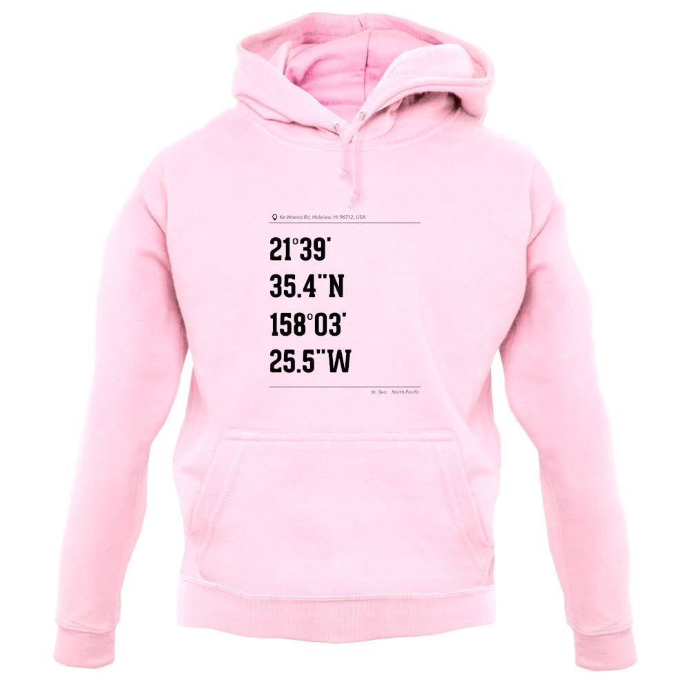 Surfing Coordinates Logcabins unisex hoodie Surfing Coordinates Logcabins unisex hoodie