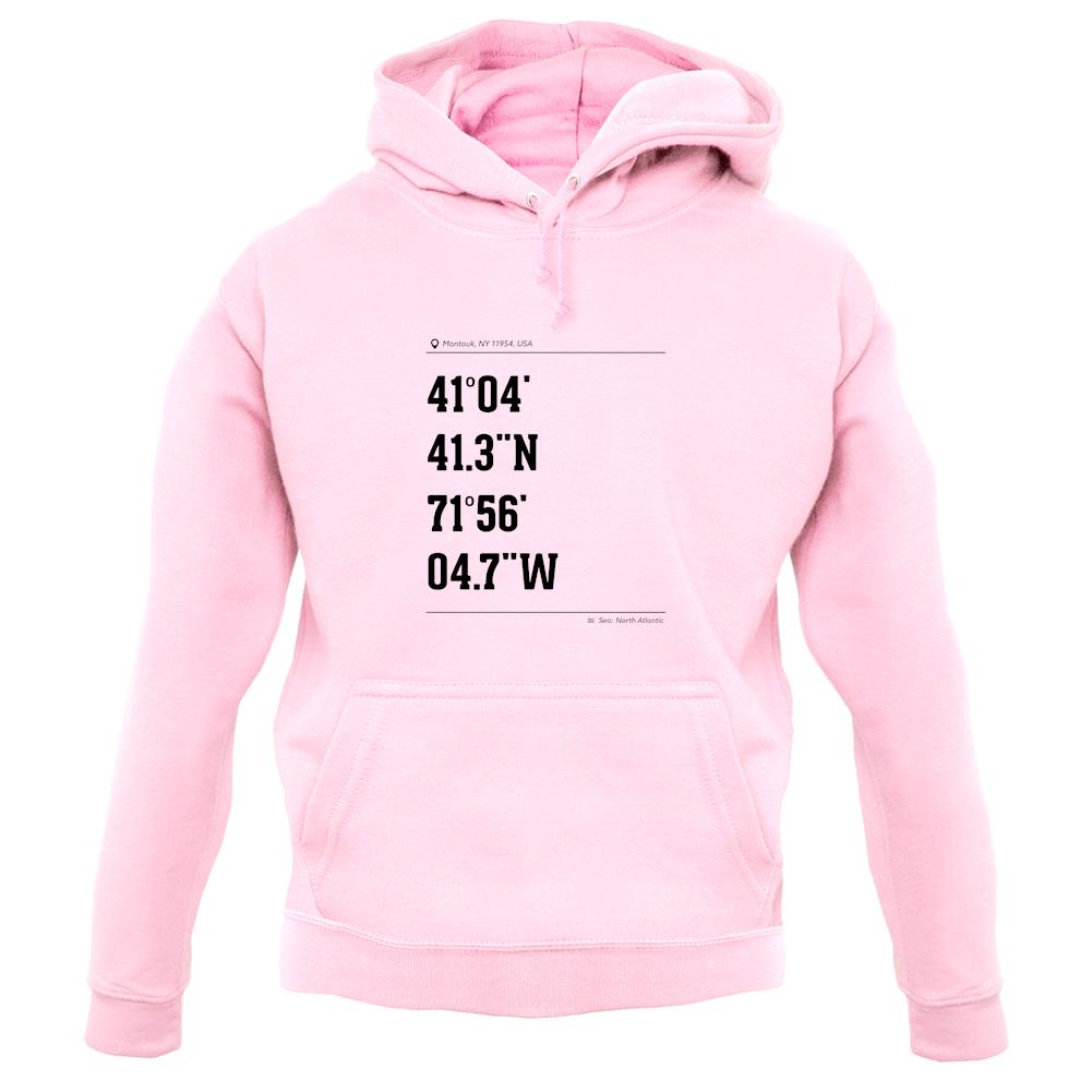 Surfing Coordinates Montaukpoint unisex hoodie Surfing Coordinates Montaukpoint unisex hoodie