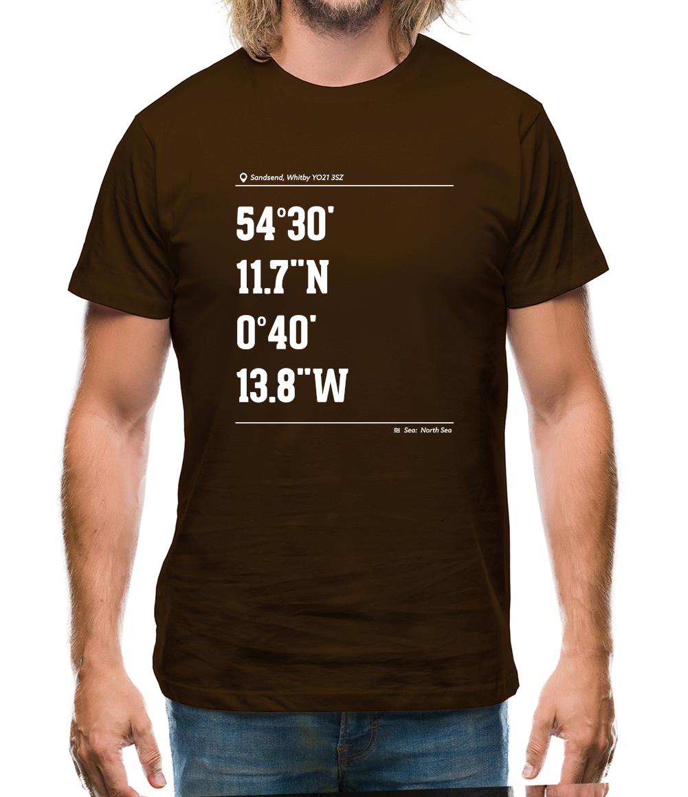 Surfing Coordinates Sandsend Mens T-Shirt Surfing Coordinates Sandsend Mens T-Shirt