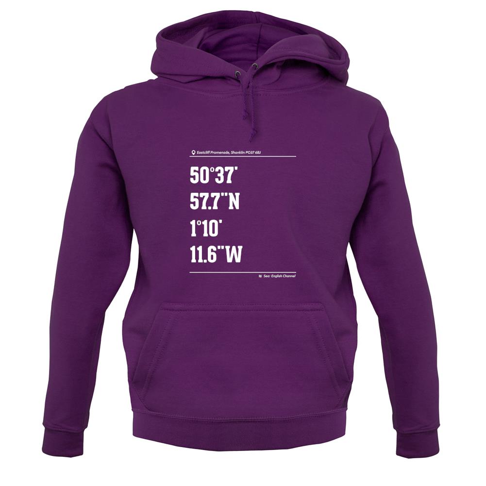 Surfing Coordinates Shanklin unisex hoodie Surfing Coordinates Shanklin unisex hoodie