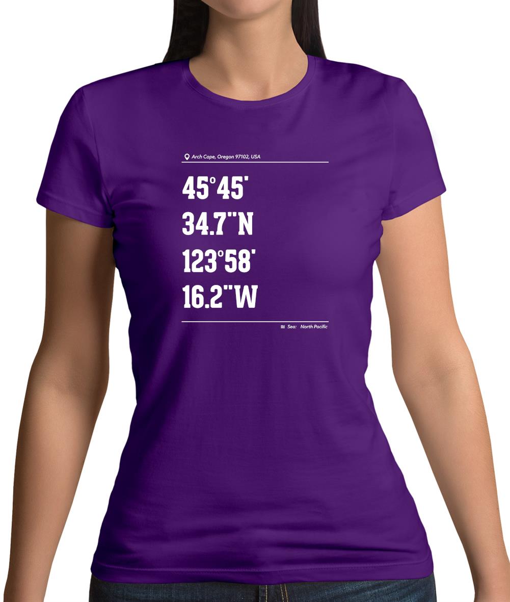Surfing Coordinates Smuggler Cove Womens T-Shirt Surfing Coordinates Smuggler Cove Womens T-Shirt