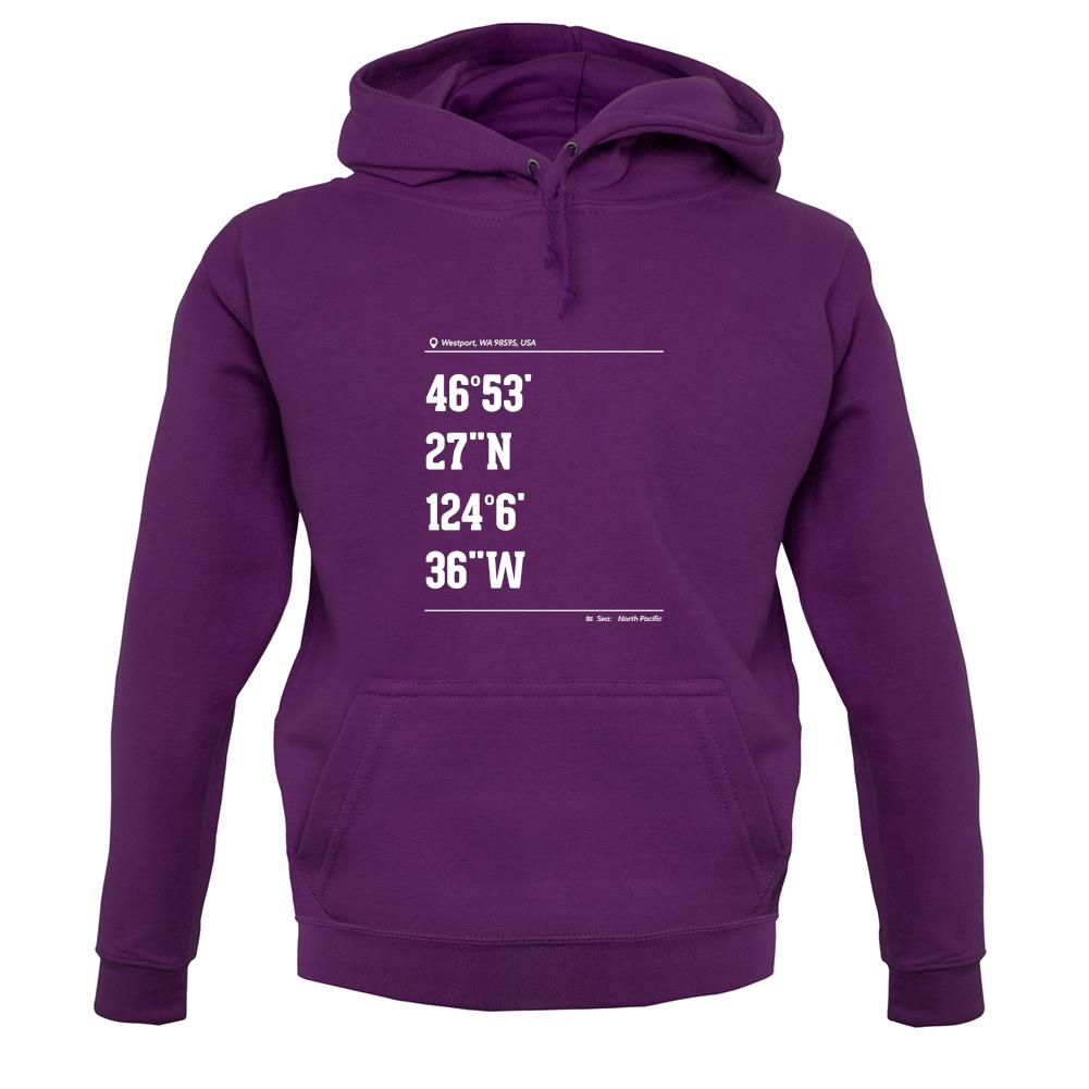 Surfing Coordinates Westport unisex hoodie Surfing Coordinates Westport unisex hoodie