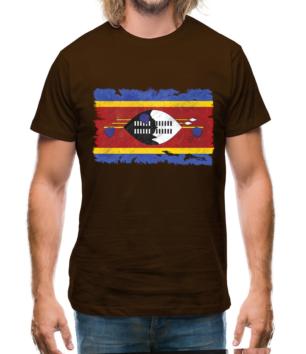 Swaziland Grunge Style Flag Mens T-Shirt Swaziland Grunge Style Flag Mens T-Shirt