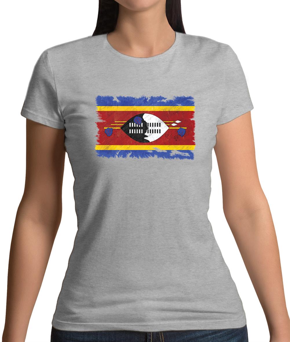 Swaziland Grunge Style Flag Womens T-Shirt Swaziland Grunge Style Flag Womens T-Shirt
