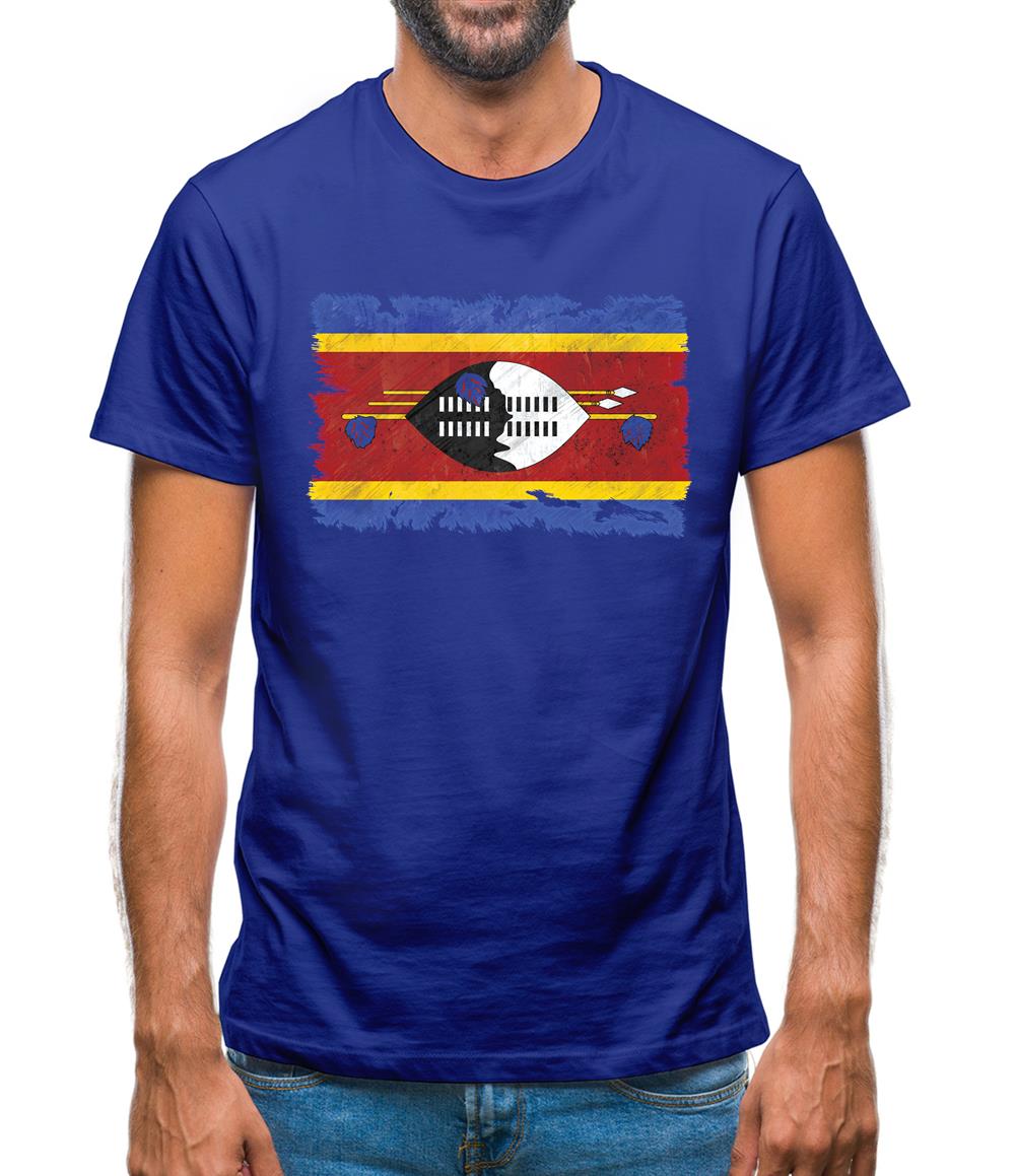 Swaziland Grunge Style Flag Mens T-Shirt Swaziland Grunge Style Flag Mens T-Shirt