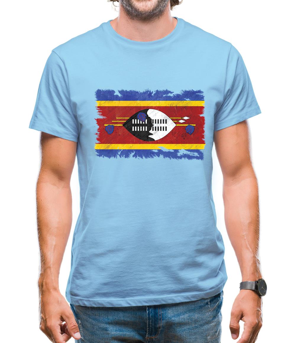 Swaziland Grunge Style Flag Mens T-Shirt Swaziland Grunge Style Flag Mens T-Shirt