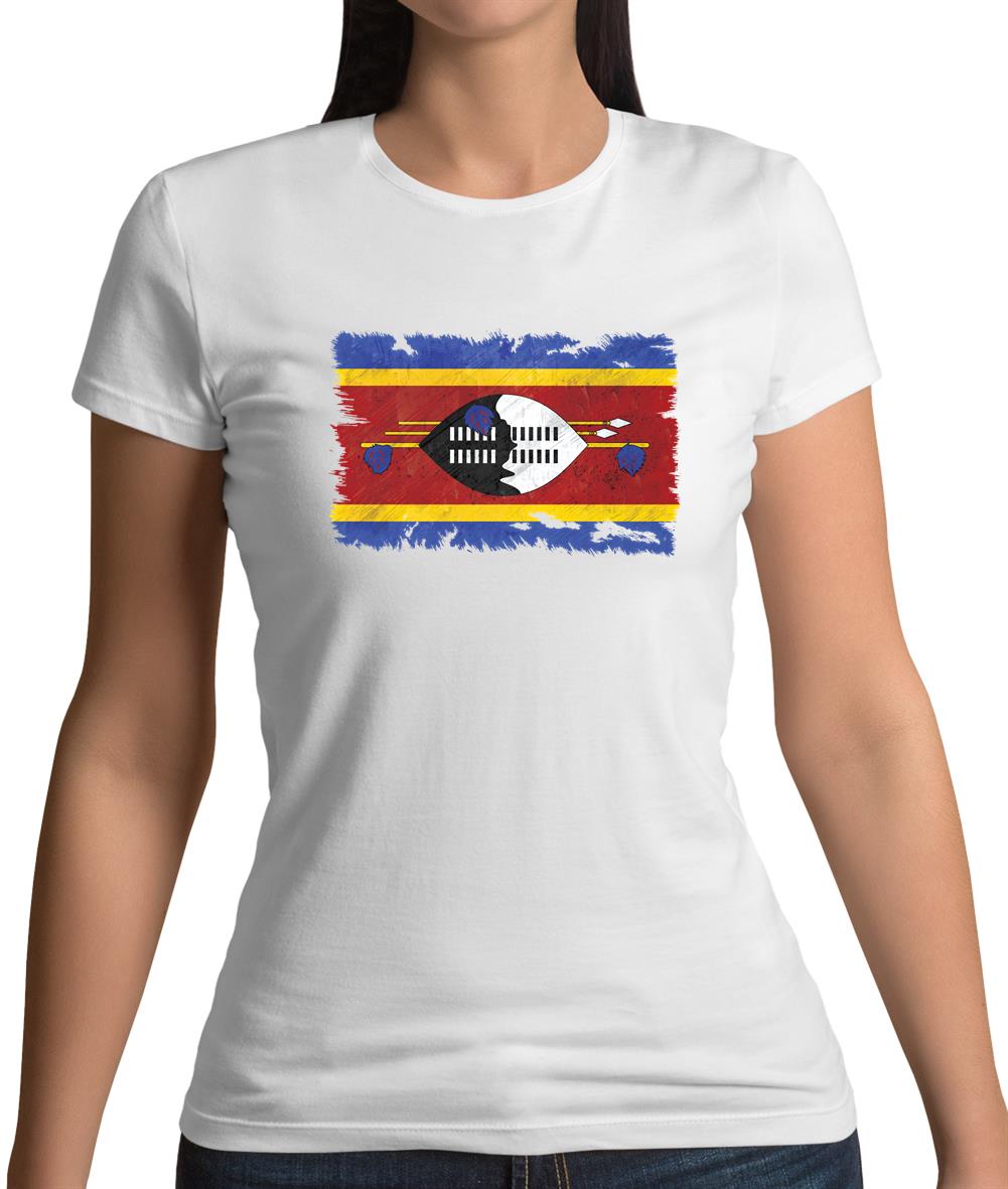 Swaziland Grunge Style Flag Womens T-Shirt Swaziland Grunge Style Flag Womens T-Shirt