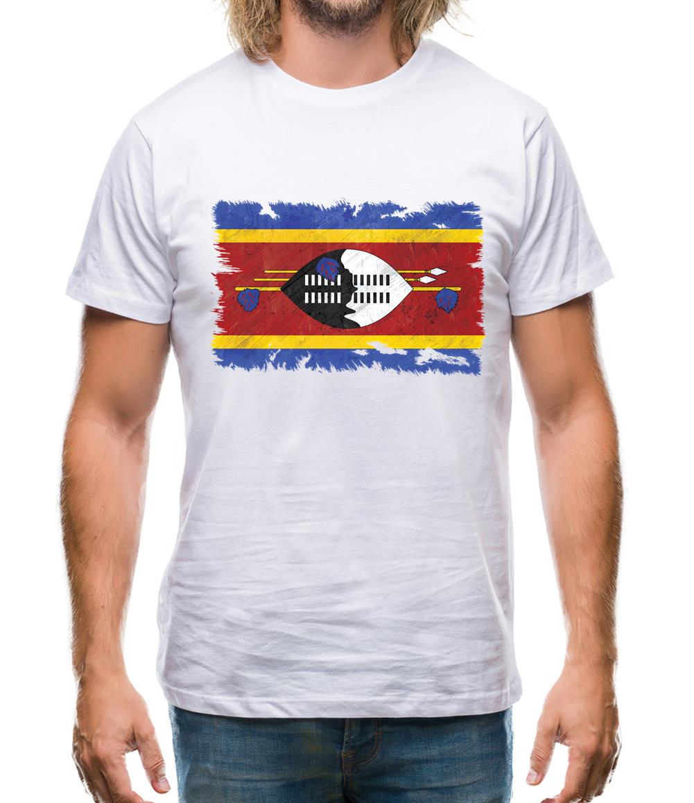 Swaziland Grunge Style Flag Mens T-Shirt Swaziland Grunge Style Flag Mens T-Shirt