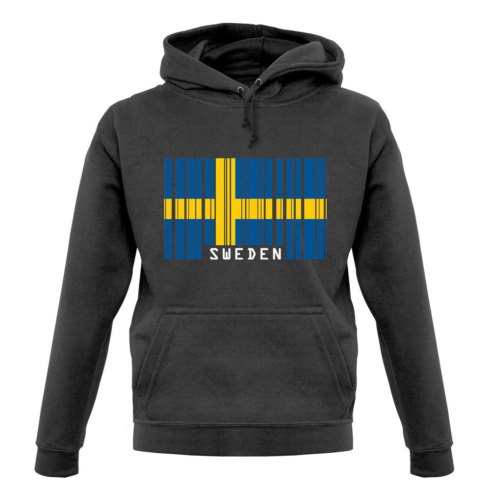 Sweden Barcode Style Flag unisex hoodie Sweden Barcode Style Flag unisex hoodie