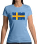 Sweden Grunge Style Flag Womens T-Shirt Sweden Grunge Style Flag Womens T-Shirt