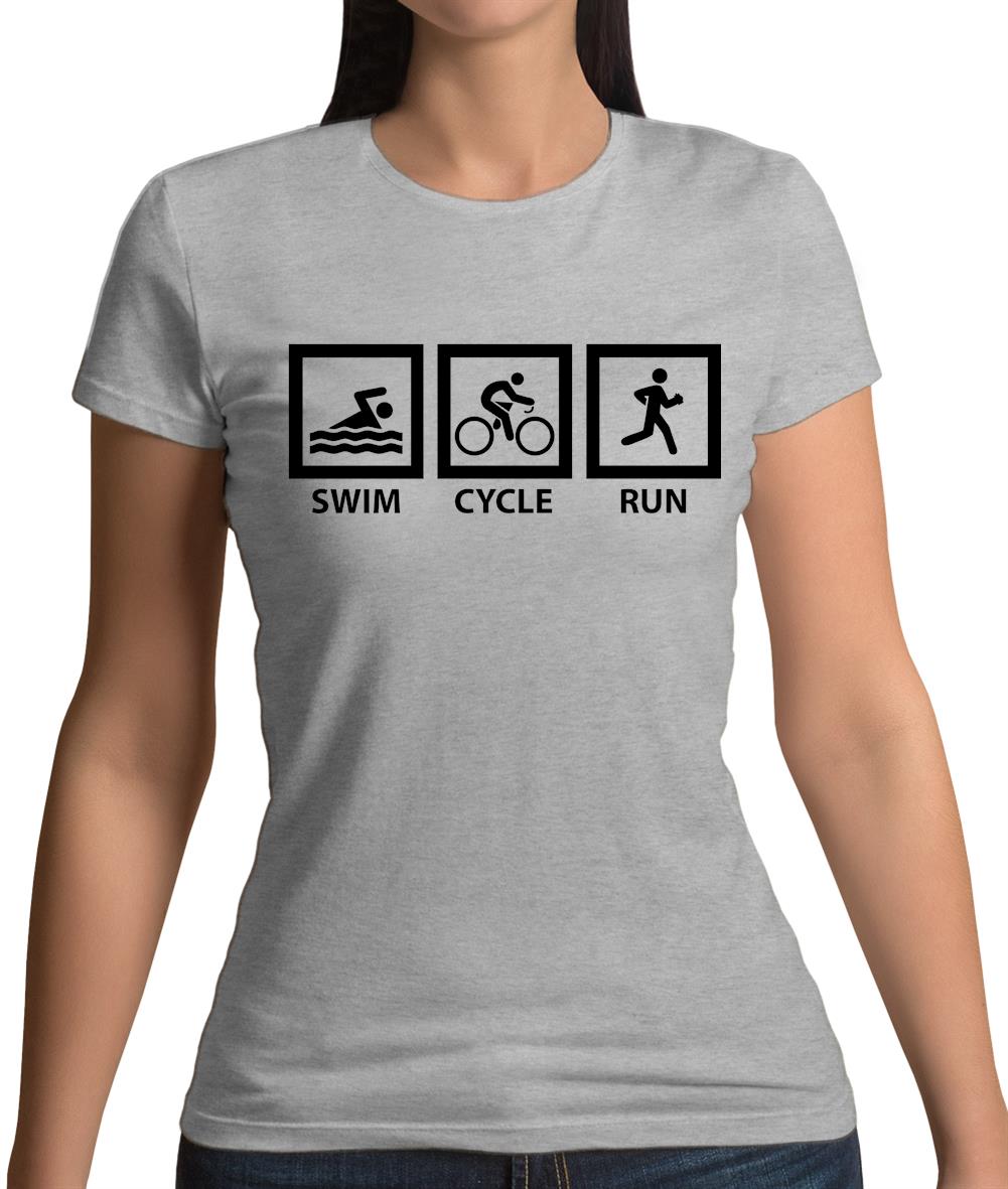 Swim Cycle Run Womens T-Shirt Swim Cycle Run Womens T-Shirt