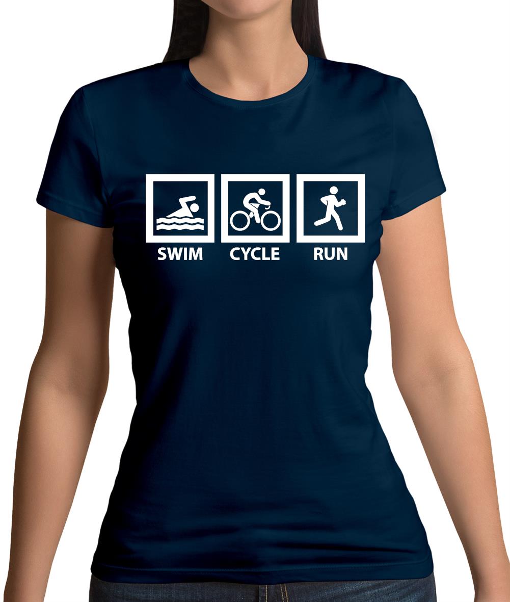 Swim Cycle Run Womens T-Shirt Swim Cycle Run Womens T-Shirt