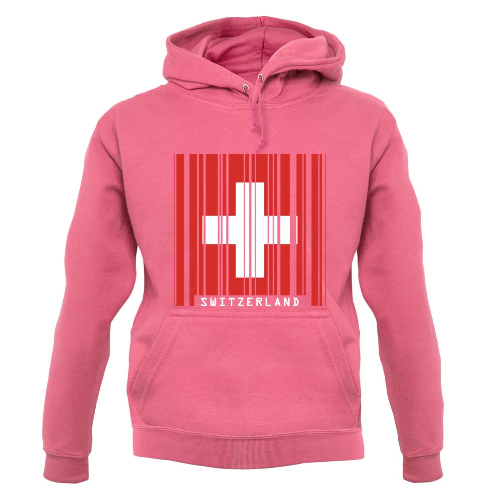 Switzerland Barcode Style Flag unisex hoodie Switzerland Barcode Style Flag unisex hoodie