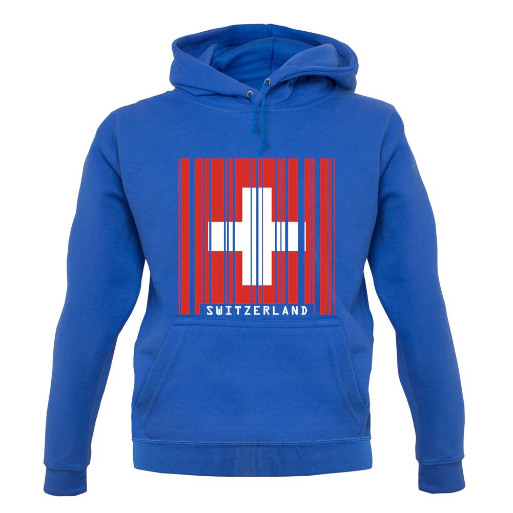 Switzerland Barcode Style Flag unisex hoodie Switzerland Barcode Style Flag unisex hoodie