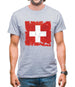 Switzerland Grunge Style Flag Mens T-Shirt Switzerland Grunge Style Flag Mens T-Shirt