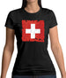 Switzerland Grunge Style Flag Womens T-Shirt Switzerland Grunge Style Flag Womens T-Shirt