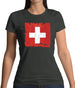 Switzerland Grunge Style Flag Womens T-Shirt Switzerland Grunge Style Flag Womens T-Shirt