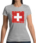 Switzerland Grunge Style Flag Womens T-Shirt Switzerland Grunge Style Flag Womens T-Shirt