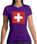 Switzerland Grunge Style Flag Womens T-Shirt Switzerland Grunge Style Flag Womens T-Shirt