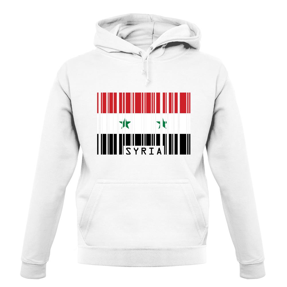 Syria Barcode Style Flag unisex hoodie Syria Barcode Style Flag unisex hoodie