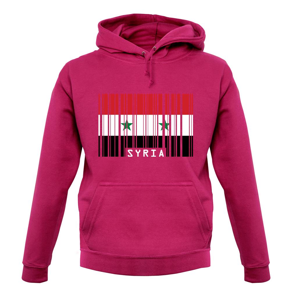 Syria Barcode Style Flag unisex hoodie Syria Barcode Style Flag unisex hoodie