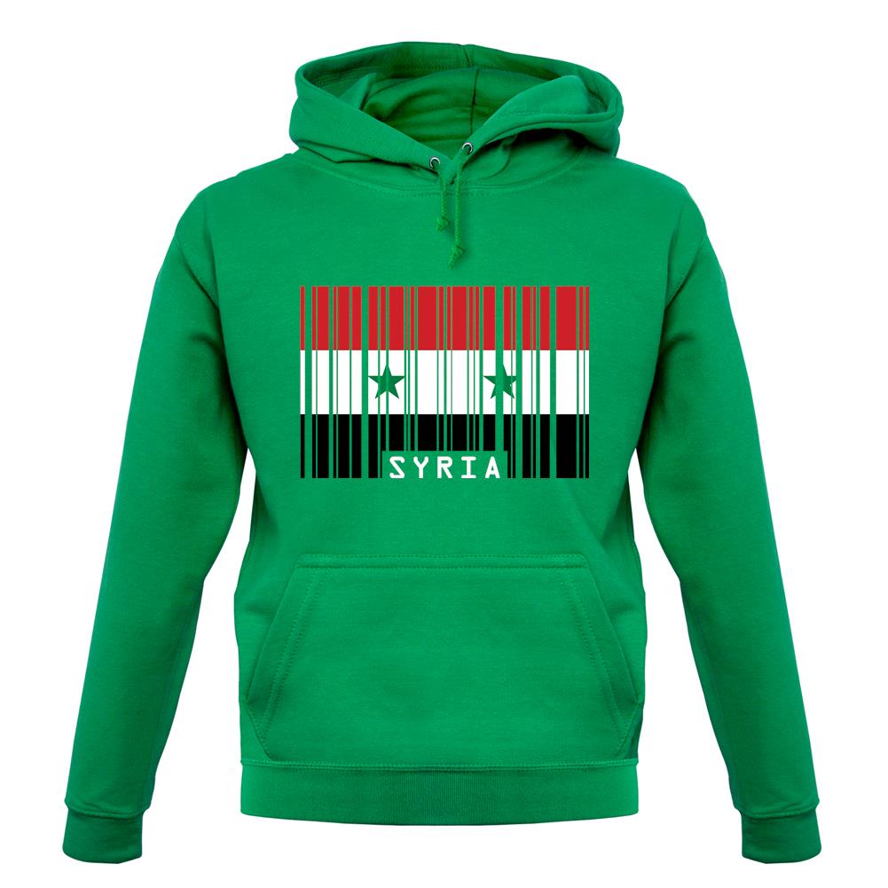 Syria Barcode Style Flag unisex hoodie Syria Barcode Style Flag unisex hoodie