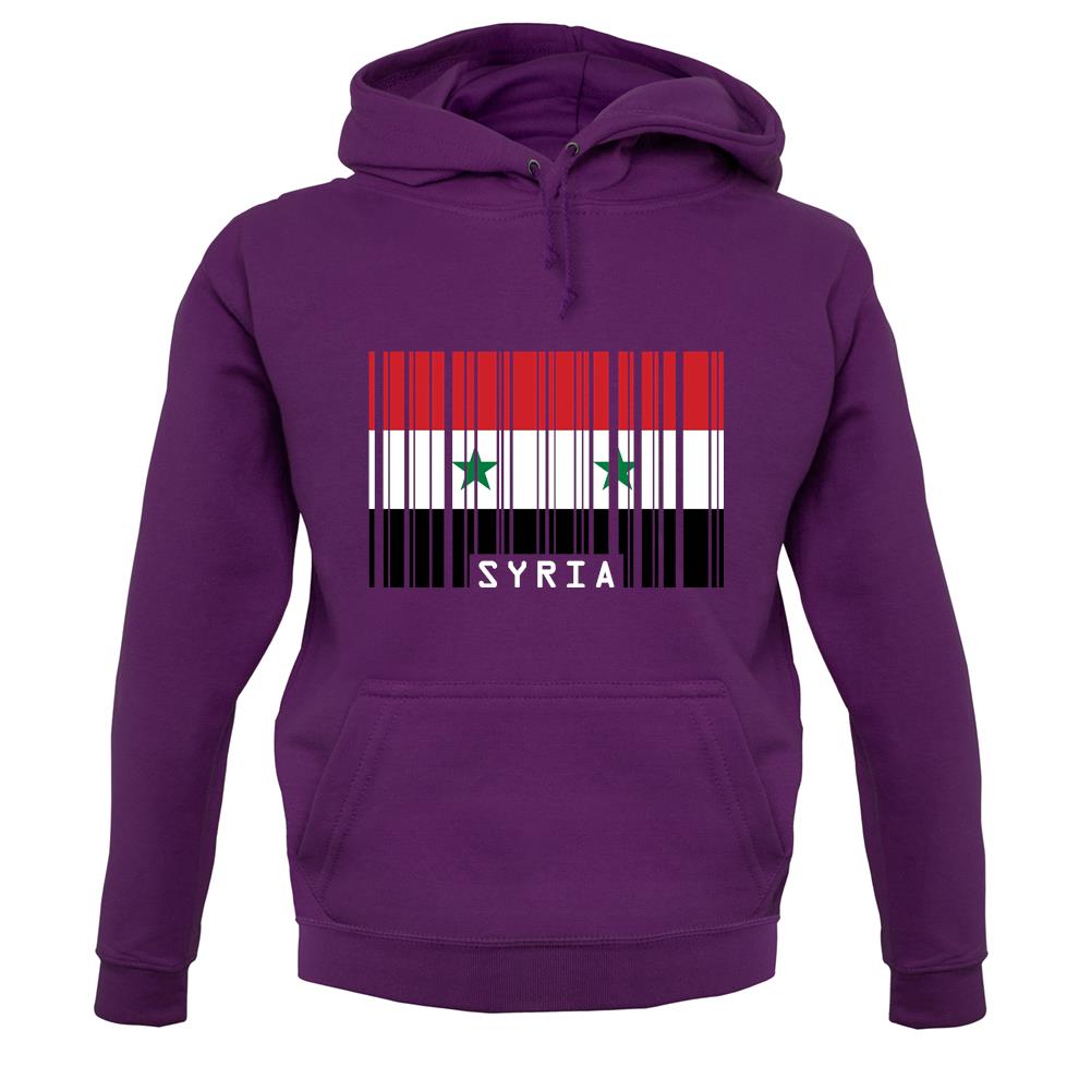 Syria Barcode Style Flag unisex hoodie Syria Barcode Style Flag unisex hoodie