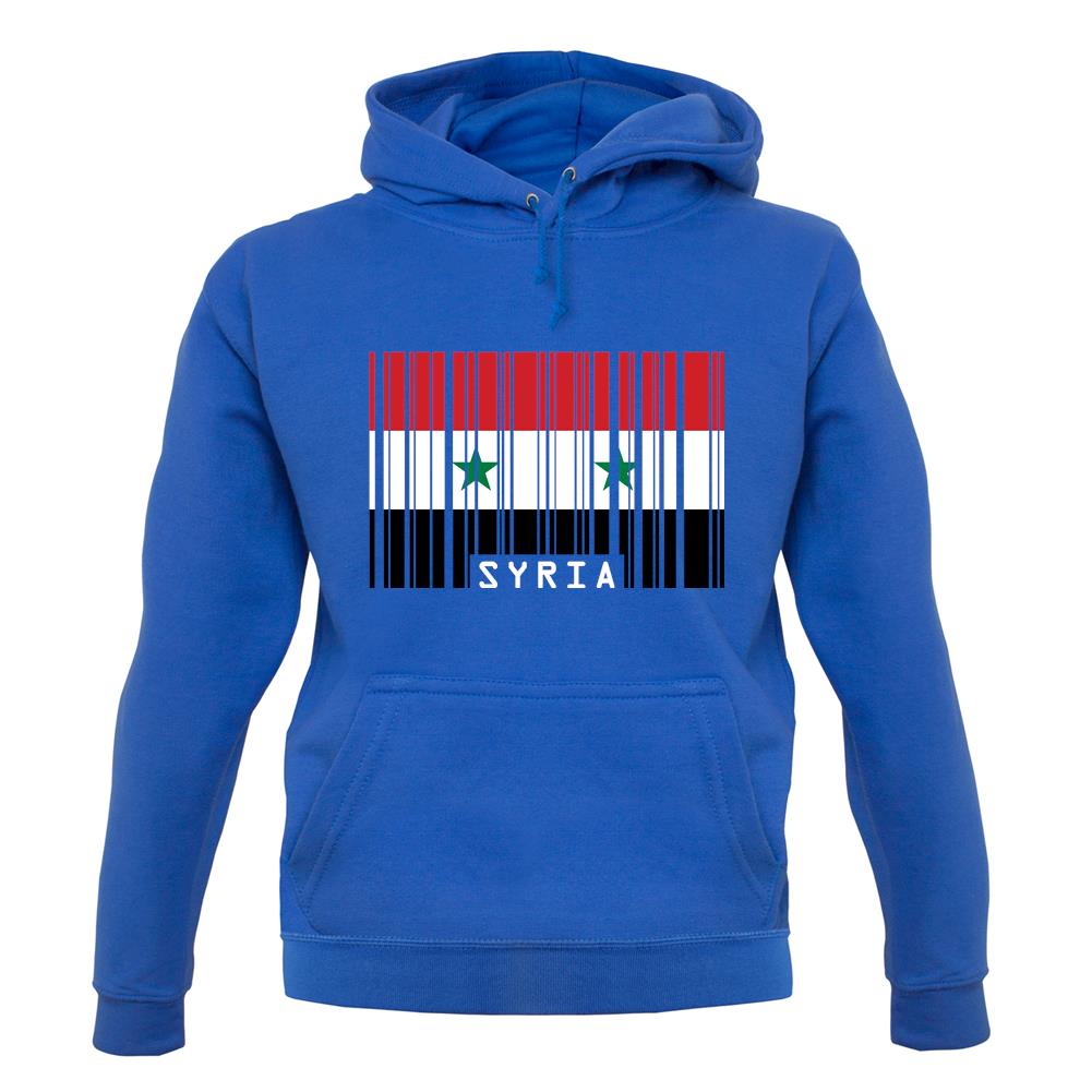 Syria Barcode Style Flag unisex hoodie Syria Barcode Style Flag unisex hoodie