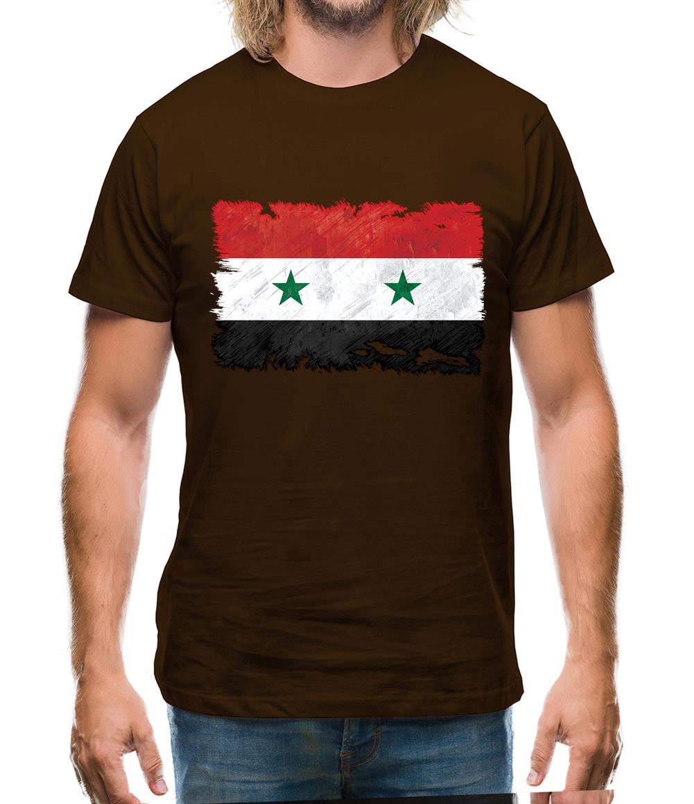 Syria Grunge Style Flag Mens T-Shirt Syria Grunge Style Flag Mens T-Shirt