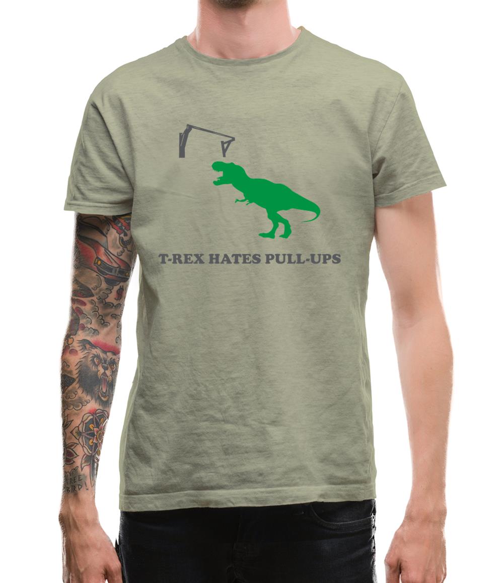 T-Rex Hates Pull-Ups Mens T-Shirt T-Rex Hates Pull-Ups Mens T-Shirt