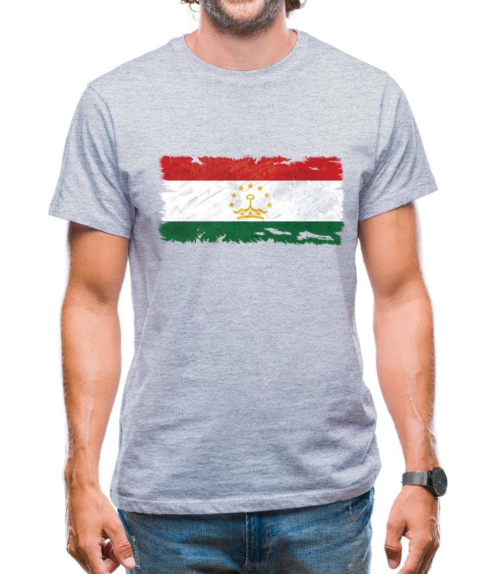 Tajikistan Grunge Style Flag Mens T-Shirt Tajikistan Grunge Style Flag Mens T-Shirt