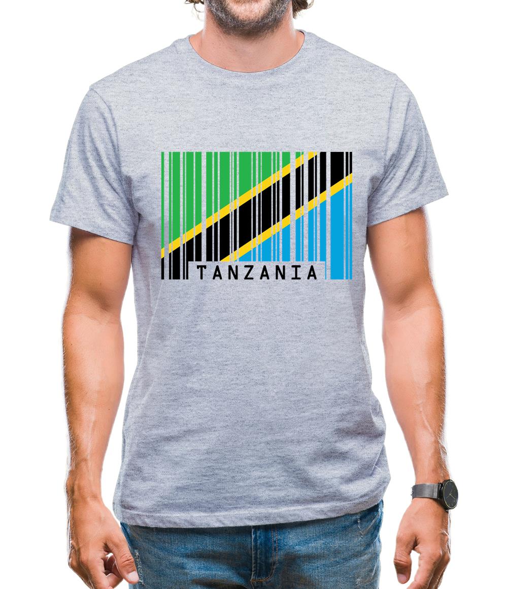 Tanzania Barcode Style Flag Mens T-Shirt Tanzania Barcode Style Flag Mens T-Shirt