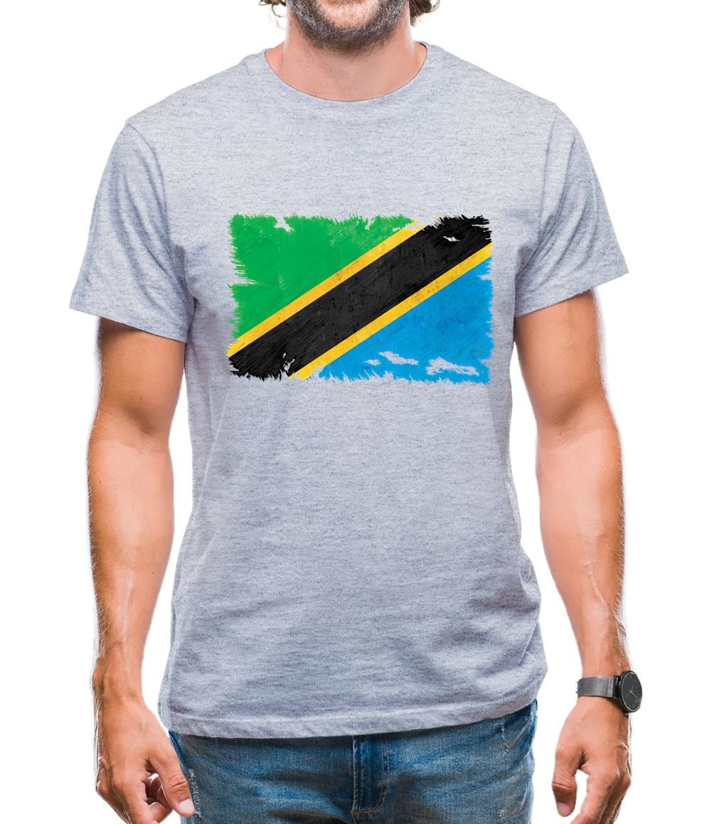 Tanzania Grunge Style Flag Mens T-Shirt Tanzania Grunge Style Flag Mens T-Shirt