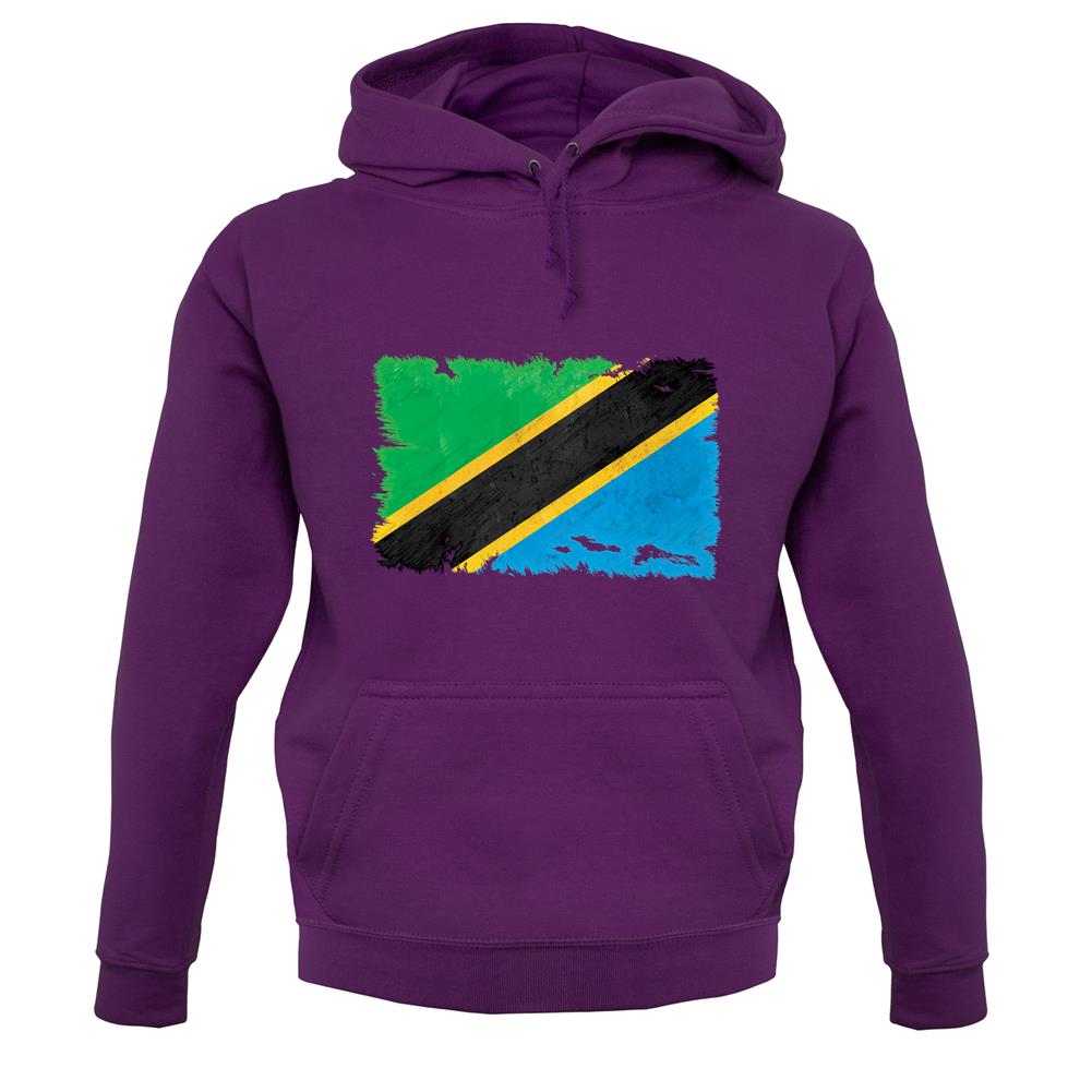 Tanzania Grunge Style Flag unisex hoodie Tanzania Grunge Style Flag unisex hoodie