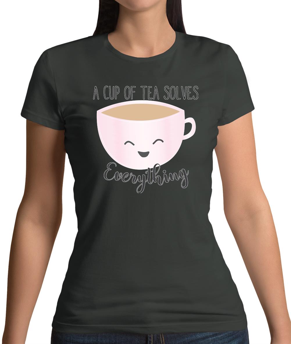 Tea Solves Everything Womens T-Shirt Tea Solves Everything Womens T-Shirt