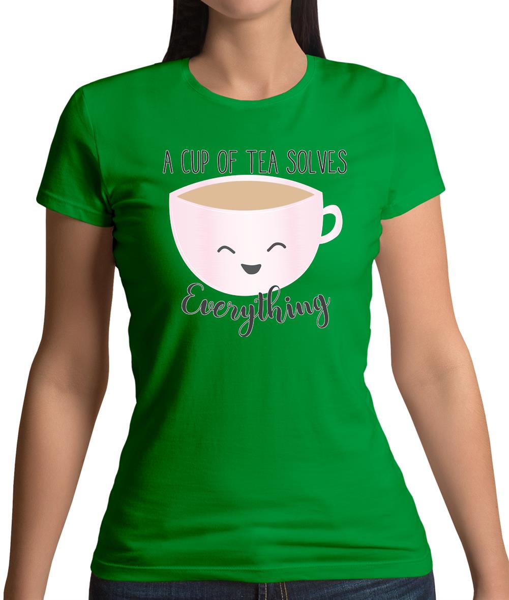 Tea Solves Everything Womens T-Shirt Tea Solves Everything Womens T-Shirt