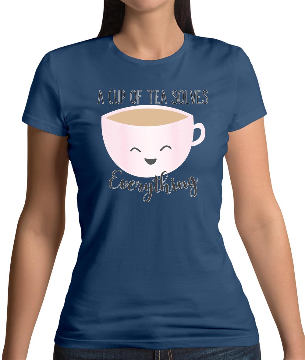 Tea Solves Everything Womens T-Shirt Tea Solves Everything Womens T-Shirt