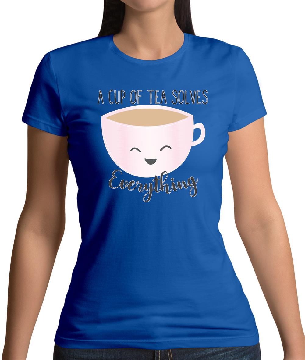 Tea Solves Everything Womens T-Shirt Tea Solves Everything Womens T-Shirt