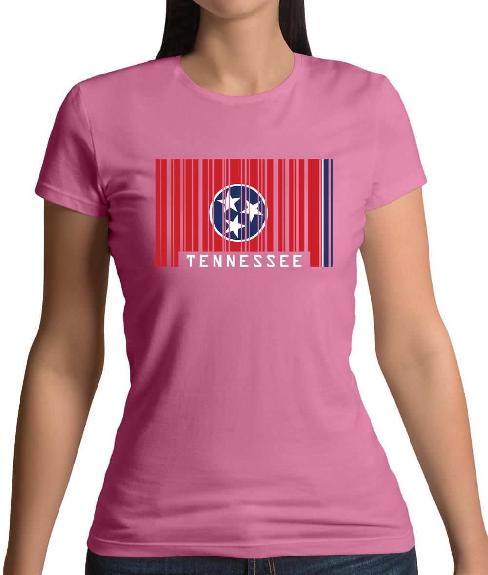 Tennessee Barcode Style Flag Womens T-Shirt Tennessee Barcode Style Flag Womens T-Shirt
