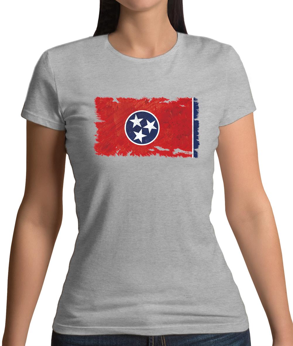 Tennessee Grunge Style Flag Womens T-Shirt Tennessee Grunge Style Flag Womens T-Shirt