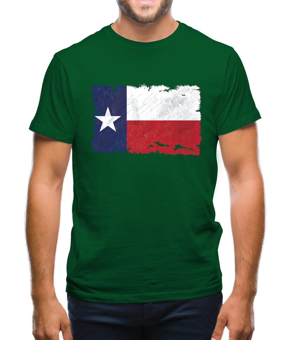 Texas Grunge Style Flag Mens T-Shirt Texas Grunge Style Flag Mens T-Shirt
