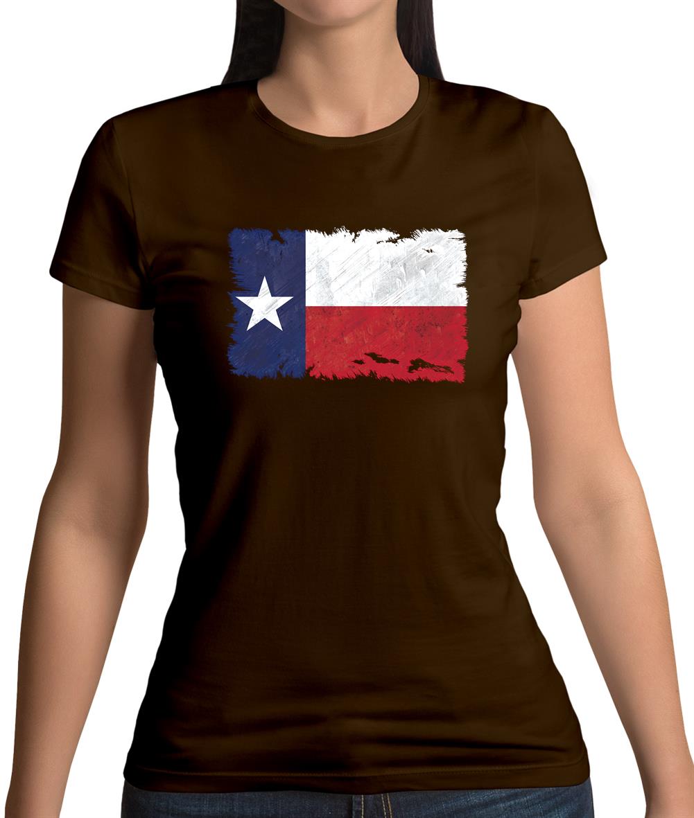 Texas Grunge Style Flag Womens T-Shirt Texas Grunge Style Flag Womens T-Shirt