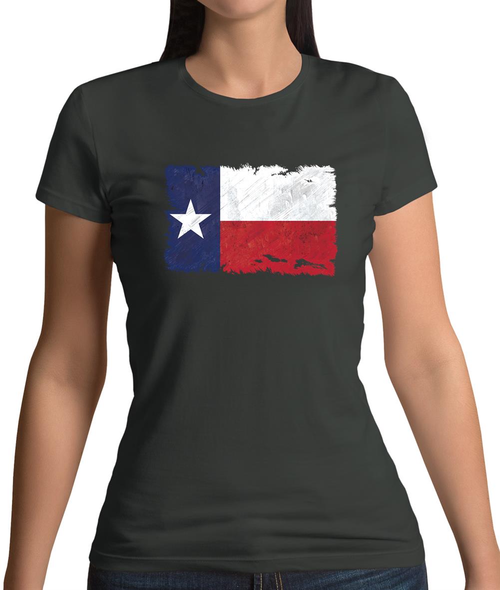 Texas Grunge Style Flag Womens T-Shirt Texas Grunge Style Flag Womens T-Shirt