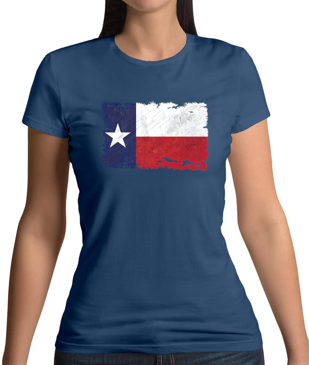 Texas Grunge Style Flag Womens T-Shirt Texas Grunge Style Flag Womens T-Shirt