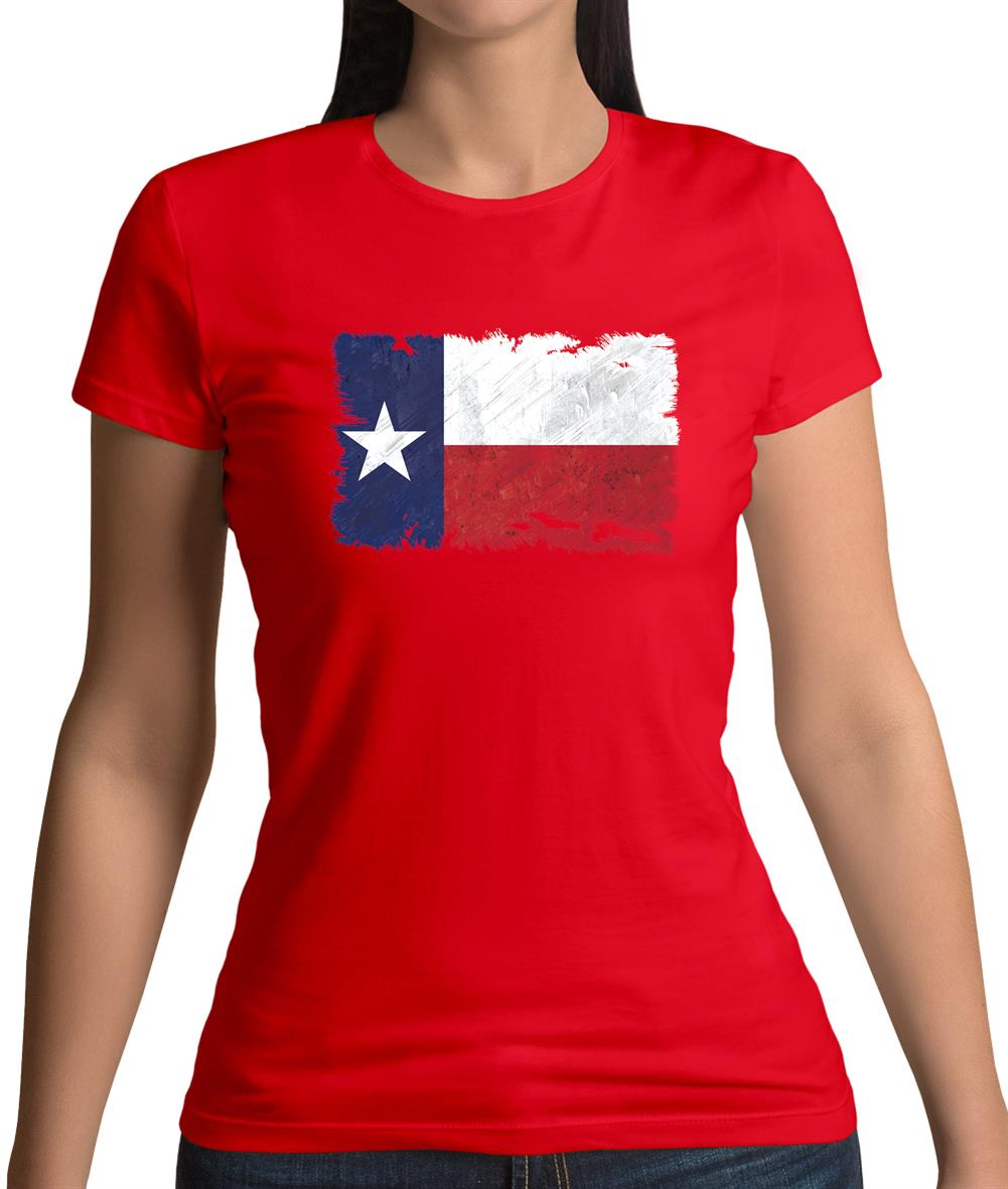 Texas Grunge Style Flag Womens T-Shirt Texas Grunge Style Flag Womens T-Shirt